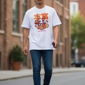 Fortune Japan White Tee with Graphic